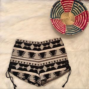 Urban Outfitters Ecote Tribal Black Tan Shorts 4